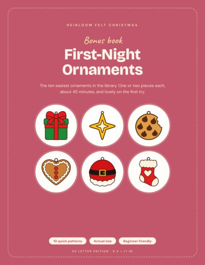 First-Night Ornaments bonus book